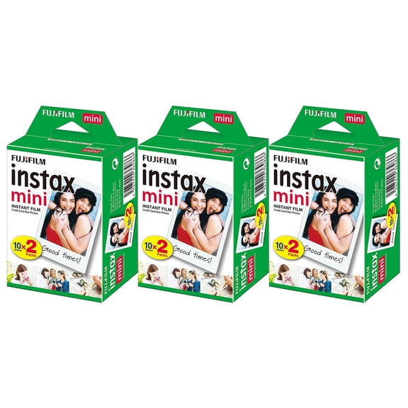 Fujifilm Instax Mini Instant Daylight Film ISO 800, 3 x Twin Packs, (60 Expositions)