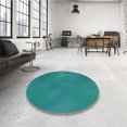 thumbnail image 4 of Ahgly Company Tapis d'Intérieur Lavable en Machine Carré Transitionnel Vert Cyan Foncé, 4 Pieds Carré, 4 of 7