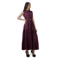 thumbnail image 2 of Moomaya Robes Chemises à Col pour Femmes Imprimées en Rayonne à Boutons Robes Maxi pour Femmes, 2 of 4