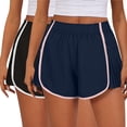 thumbnail image 1 of AherBiu 2pc Womens Shorts Elastic Waist Wide Leg Running Dance Short Loose Workout Athletic Sweat Shorts, 1 of 6
