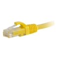 thumbnail image 2 of C2G 6ft Cat6a Snagless Unshielded (UTP) Ethernet Cable - Cat6a Network Patch Cable - PoE - Yellow - Patch cable - RJ-45 (M) to RJ-45 (M) - 6 ft - UTP - CAT 6a - molded, snagless, stranded - yellow, 2 of 4