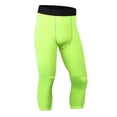 thumbnail image 1 of Men's Compression 3/4 Pants with Pockets,Workout Athletic Stretch Tights Leggings Athletic Base Layer, 1 of 3
