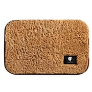 Soft Absorbent Bath Mat Soft Plush Non-Slip Toilet Mat  for Tub  Shower  Bedroom Non-Slip Soft Shower Rug Coffee 23.62*35.43In