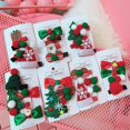 thumbnail image 4 of Kids Girl Christmas Tree Santa Elk Snowflake Hat Shape Duckbill Hairpin Gift Set, 4 of 9