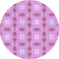 thumbnail image 1 of Ahgly Company Tapis d'Intérieur Lavable en Machine Carré Transitionnel Orchidée Violet, 3 Pieds Carré, 1 of 7