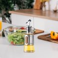thumbnail image 1 of Bouteille Distributrice d'Huile en Acier Inoxydable avec Échelle pour Cuisine, Buse Automatique, Corps en Verre, 200ml 300ml 500ml Tailles, Argent, 1 of 6