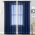 thumbnail image 1 of ZENGHUIJ Solid-Color Double-String Polyester Curtain Sheers Semi-Sheer Curtains Rod-Pocket Style Semi-Sheer Curtains, 1 of 6