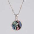 thumbnail image 1 of Colliers, Collier Lettre Coquille Mignonne pour Filles, Pendentifs Pièce pour Filles en Acier Inoxydable Colliers Initiale pour Femmes Bijoux Rond, 1 of 9