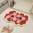 thumbnail image 2 of Diatomaceous Earth Bath Mat Super Absorbent Fast-Drying Bathroom Floor Mat with Non Slip Rubber Backing Washable Shower Rug for Bathtub & Shower Room 16x24 Inches, 2 of 9