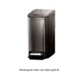 thumbnail image 3 of keepw Space Tidy 6L Capacity Soft-close Hide Garbage Bag Neat Look Smooth Inner Basket Black Gold, 3 of 6
