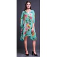 thumbnail image 3 of Bimba Kaftan de Plage Aquarelle, Paréo de Bikini, Robe Midi pour Femmes, Caftan Court-P-L, 3 of 5