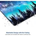 thumbnail image 4 of Mouse Pad, Cute Mouse Pads, Square Washable Cloth Personalized Mouse Mat with Design, Gaming Office Home Non-Slip Rubber Base Computer Mousepad, Forest Moon, 4 of 5