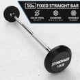 thumbnail image 2 of Synergee Fixed 10 lb Barbell – Pre Weighted Straight Bar, 2 of 6