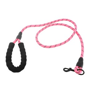 En laisse 5ft Poignée confortable et rembourrée en laisse pour chien Leads pour chien à traction roulée Antidérapante Poignées pour chien Rope pour animaux de compagnie de grande et moyenne taille