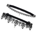 thumbnail image 2 of 2 Pcs Nouvelles Bas en Dentelle pour Mariée Pendentif en Strass Jarretière de Mariage Western, 2 of 7