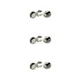 thumbnail image 4 of Transemion Round Men Cufflinks Cuff Button Covers 2 Suit Gift Business Pieces Men Silver 15mm Diameter 3Set, 4 of 6