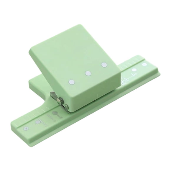 yuksok 3 Hole Punch Hole Puncher Photos Crafting Home 5 Sheet Capacity Office Classroom School Mini Studio Paper Puncher Paper Punch Green