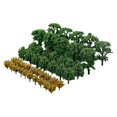 thumbnail image 3 of thinsony 50x Train Scenery Mixed Miniature Trees for Layout Accessories DIY Material Banyan Tree, 3 of 9