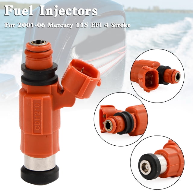Injecteurs de Carburant 880887T1 pour Mercury 115 EFI 4 Temps 2001-2006