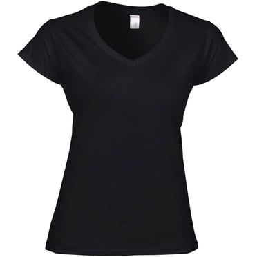 Gildan T-Shirt Doux à Col en V pour Femmes