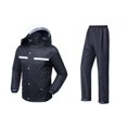 thumbnail image 1 of Motorcycle Raincoat with Jacket and Pants Rain Gear Elastic Transparent Raincoat 3XL Size, 1 of 7
