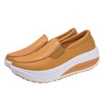thumbnail image 2 of LSLJS Chaussures de Marche Légères et Souples à Bout Rond à Semelle Compensée Unies pour Femmes, Espadrilles Décontractées, Espadrilles pour Femmes, 2 of 5