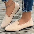 thumbnail image 3 of Dakaela Ballerines pour Femmes Confortables en Suède à Bout Pointu à Enfiler Chaussures de Ballet Décontractées pour Femmes, 3 of 7