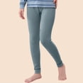 thumbnail image 2 of Kids Solid Color Warm Leg Binding Elastic Waist Long Pants Medium and Large Comfortable Leggings, 2 of 4