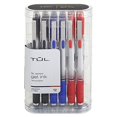 thumbnail image 2 of TULÂ® GL Series Retractable Gel Pens, Medium Point, 0.7 mm, Silver Barrel, Assorted Business Inks, Pack Of 12 Pens, 2 of 4