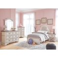 thumbnail image 4 of Ashley Realyn 1 Drawer Nightstand in Chipped White and Brown, 4 of 9