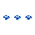 thumbnail image 1 of Decodeary 50pieces Low Maintenance Soft Texture Fabric For Albums And Decorations Realistic Appearance Fiber Wide Application Deep Blue 4.5cm 3Set, 1 of 6