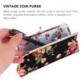 thumbnail image 3 of MasteelfCA Vintage Flower Wallet Lady Buckle Clutch Bag Rose Pattern Coin Purse for Woman, 3 of 8