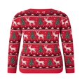 thumbnail image 4 of Matching Family Christmas Sweaters Long Sleeve Reindeer Pullovers, 4 of 9