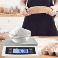 thumbnail image 2 of Large Digital Kitchen Scale 30kg/66lb Food Scale for Baking Cooking Stainless Bread Scale with LCD Display Counting Scales for Coins Adapter Included(Stainless White), 2 of 7