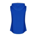 thumbnail image 3 of IROINID Camisoles d'Été pour Femmes, Chandail à Capuchon de Sport Ample à Encolure Ronde pour Femmes Bleu TTTG, 3 of 4
