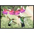 thumbnail image 1 of Fuchsia And Hummingbirds Indoor & Outdoor Mat, 24 x 36 in., 1 of 1