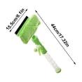 thumbnail image 2 of WIFKLSIIPG 4 in 1 Window Cleaner Tool Squeegee Brush Spray & Spray Bottle & Microfiber Washer Head Double Window Cleaning Squeegee Glass Cleaner Squeegee for Window(Green), 2 of 4