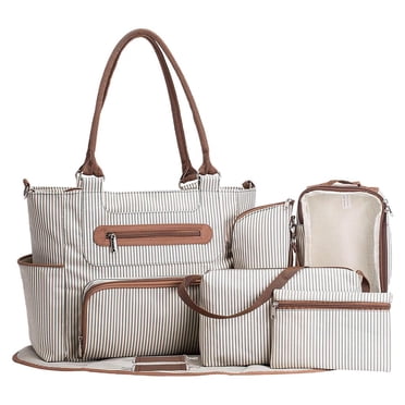 Multifunctional Mummy Bag Handbag Accessories Baby Carriage Storage Bag Fashion Khaki