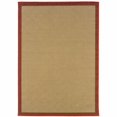 thumbnail image 1 of homeroots Décoration Intérieure 389491 Tapis d'Intérieur/extérieur 4'x6' Beige et Rouge Uni, 1 of 1