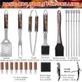 thumbnail image 3 of BBQ Accessories Grill Tools Set 22PCS Stainless Steel Barbecue Grill Accessories, 3 of 5