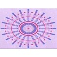 thumbnail image 1 of Ahgly Tapis Rectangulaire Lavable en Machine Intérieur Transitionnel Violet, 2 Pieds x 5 Pieds, 1 of 7