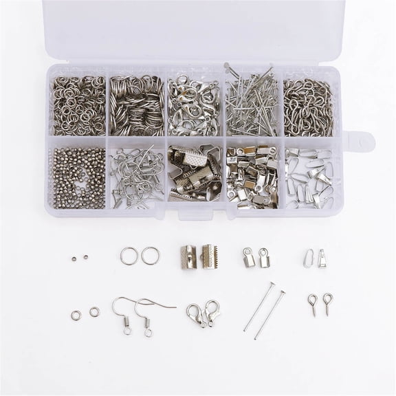 Iumwxz Accessoires de Boucles d'Oreilles Ensemble de Perles Bricolage Accessoires de Bijoux Ensemble Combiné Déco Maison Alliage Multicolore Aubaines sur les Fournitures Ménagères