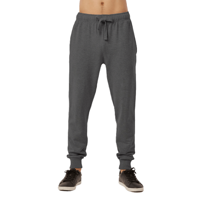 Men‘s Open Bottom Terry Sweatpants Elastic Drawstring Waistband Charcoal Grey S,charcoalgrey(joggers),L