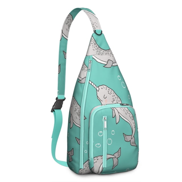 Nautical Night Sea Creatures Backpack - Glow-in-the-Dark Shark & Dolphin