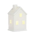 thumbnail image 2 of chock Ceramic Christmas Village  Christmas Village Accessories White Winter Village LED Light Porcelain Tabletop Christmas Figurine with Artificial Christmas Tree, 2 of 5