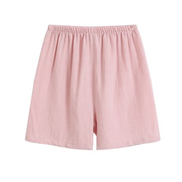 XZNGL Womens Casual Shorts Breathable Cotton And Linen Homewear Pajamas Shorts