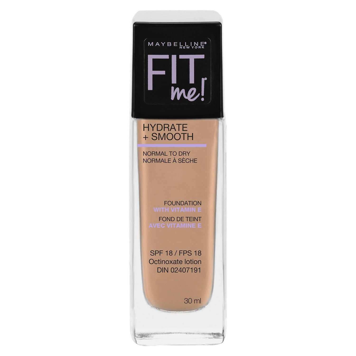 Maybelline New York Fit Me®, Hydrate + Smooth Fond de teint liquide, 30 ML