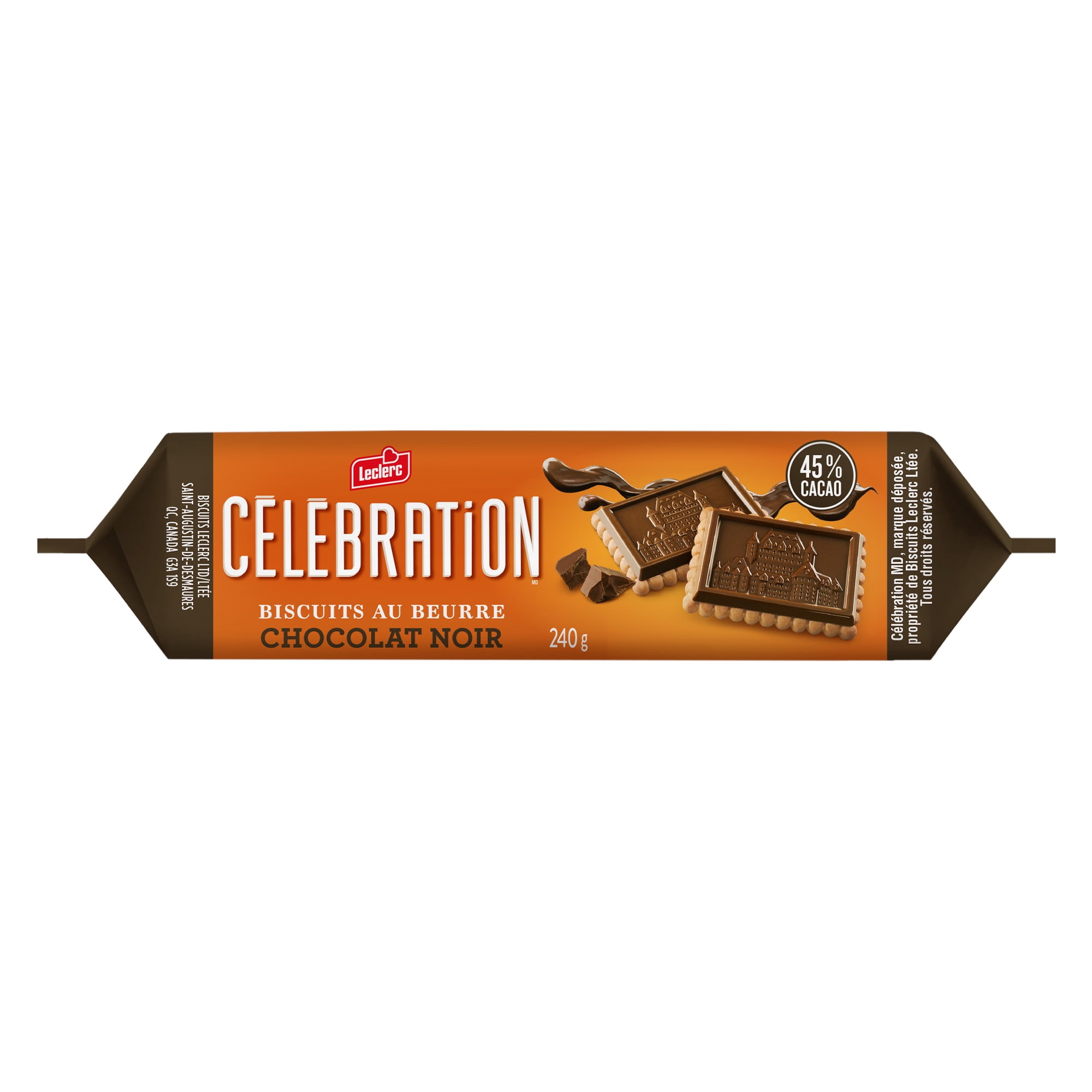 Biscuit Tablet Chocolat Noir 45% Celebration Leclerc