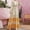 Beige, variant on Styesk Dresses for Women Women Fashion Comfortable Winter Casual Floral Print Long Sleeve V-Neck Dress