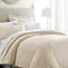 thumbnail image 3 of ienjoy Home Hotel Collection Soft Brushed Microfiber Duvet Cover Set, Queen, Ivory, 3 of 10